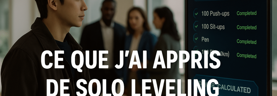 Les leçons de vie que j’ai tiré du manga Solo Leveling !